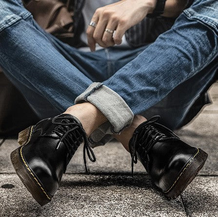 Joris-Jan™ Accessoires en Cuir Noir Élégants et Intemporels
