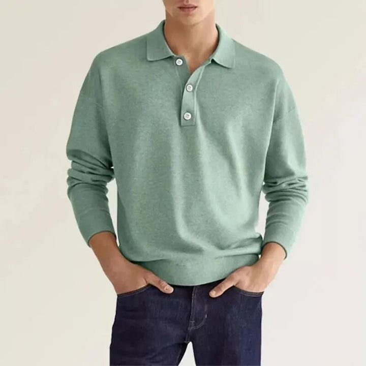 Elias Polo shirt à Manches Longues pour un Look Élégant et Confortable