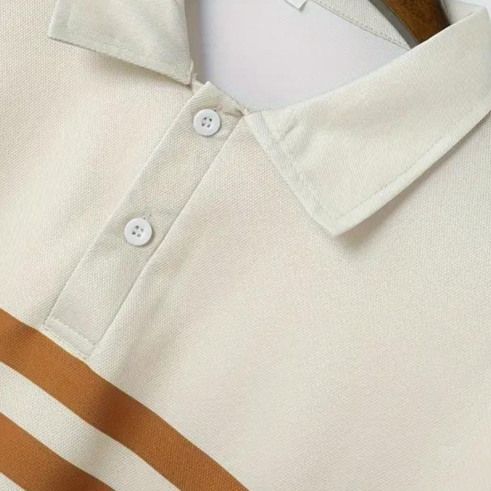 James - Polo décontractée à rayures confortable pour hommes