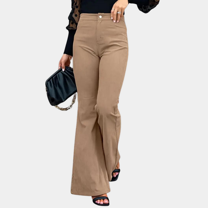 Evolethe - un pantalon femme évasé élégant et raffiné pour un look sophistiqué.