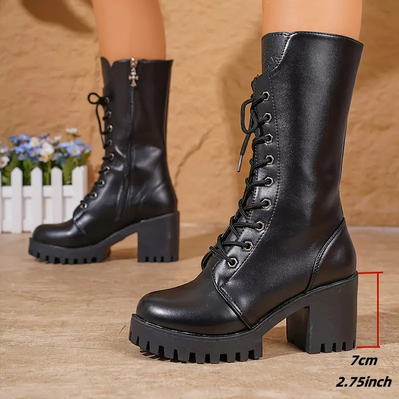 Bottes à lacets pour femmes Fleur™ Élégantes et Robustes
