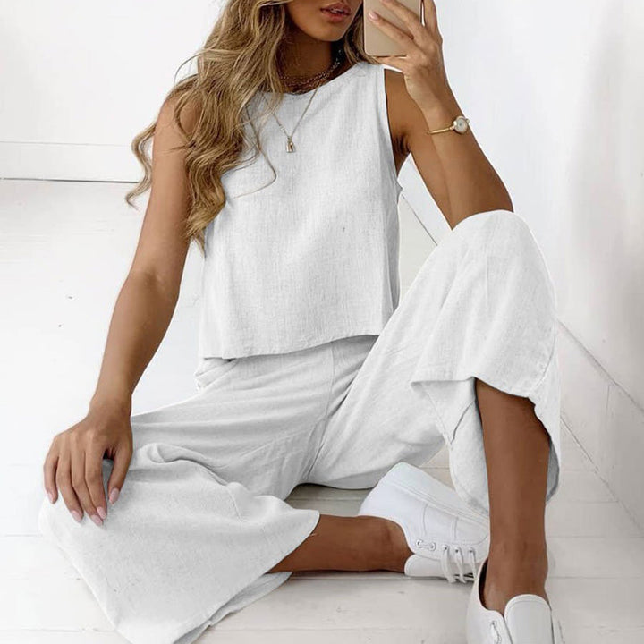 Karla - Ensemble deux pièces sans manches élégant et confortable pour femmes