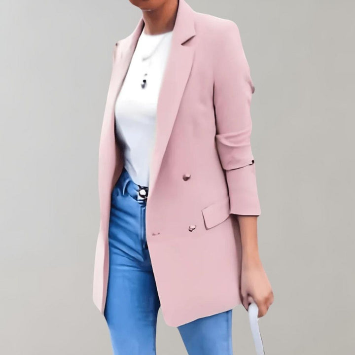 Zurea | Blazer long élégant et décontracté pour femmes - vêtement d'extérieur polyvalent parfait pour un confort quotidien