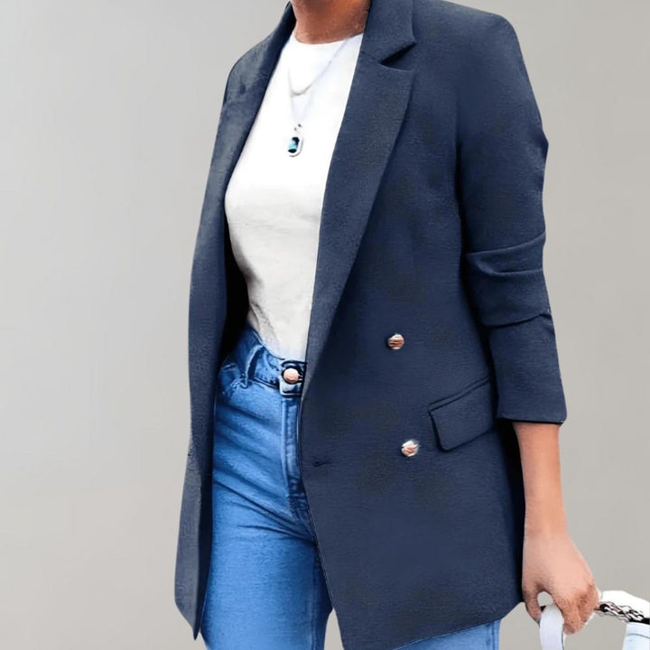 Zurea | Blazer long élégant et décontracté pour femmes - vêtement d'extérieur polyvalent parfait pour un confort quotidien