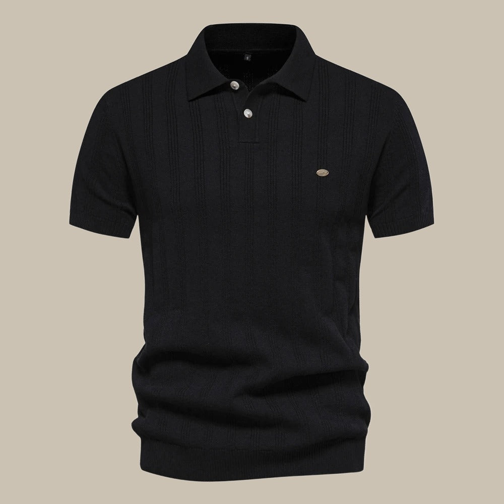 Polo élégant en maille de luxe - L'allure d'un style intemporel et d'un confort incomparable