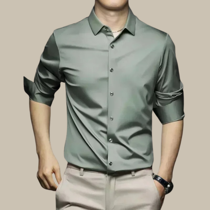 Chemise élégante en satin - Choix chic et confortable