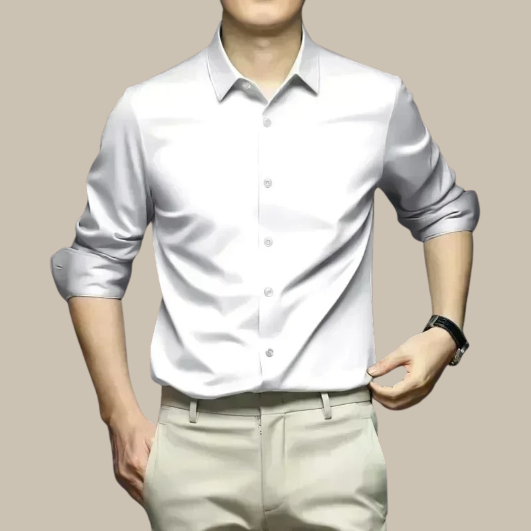 Chemise élégante en satin - Choix chic et confortable