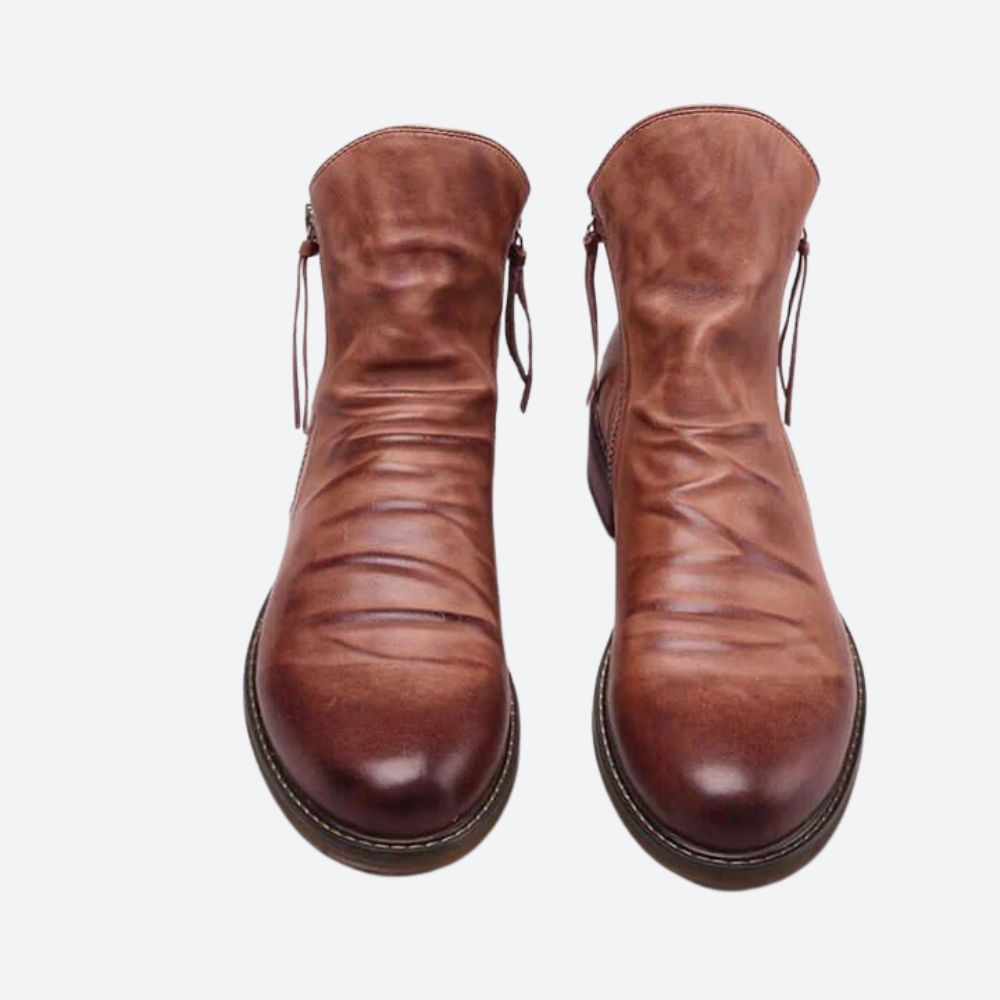 Bottes de loisirs stylées en cuir pour hommes - Marty