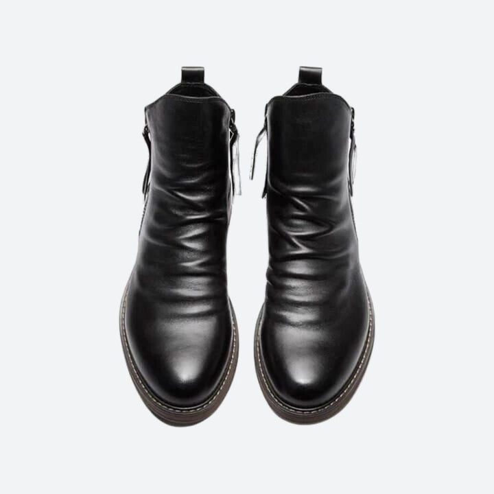 Bottes de loisirs stylées en cuir pour hommes - Marty