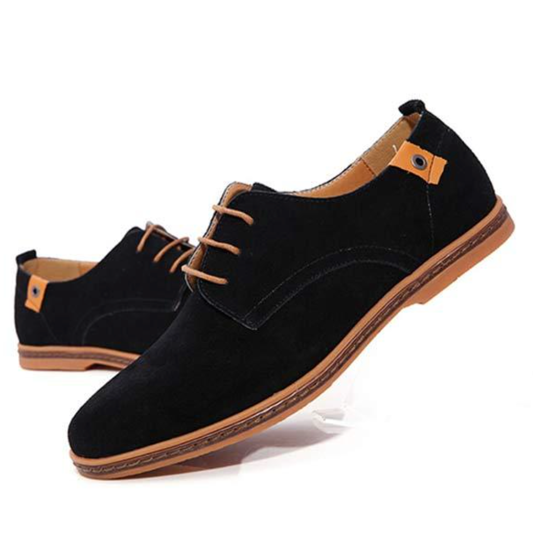Mees™ Élégantes Chaussures à Lacets en Suède Classiques pour Hommes
