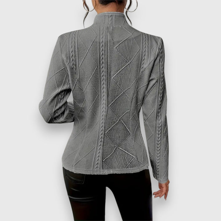Dobrava - Veste pour femme élégante avec un motif texturé chic