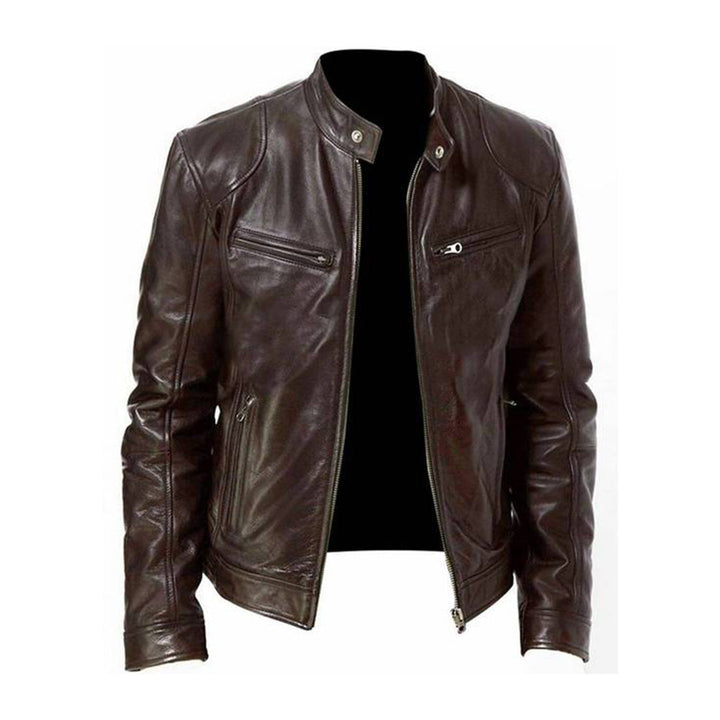 Veste en cuir stylée pour homme - Collection MIKEL