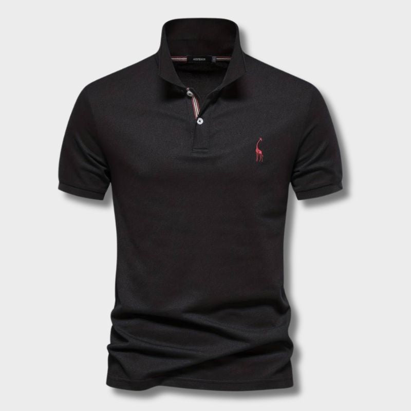 Mateo | Elegant Slim Classic Polo Shirt with Refined Collar Accent