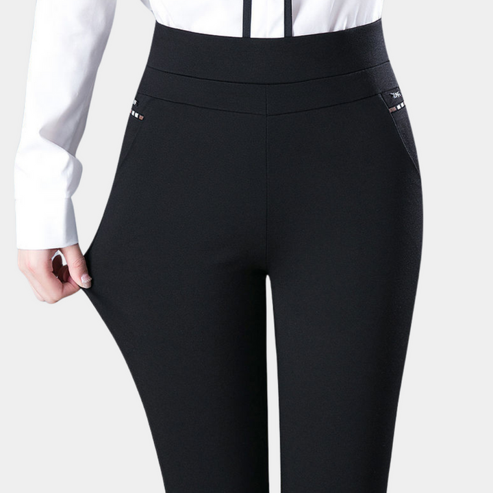 Mara - Pantalon taille haute extensible ultra confortable et stylé pour femmes