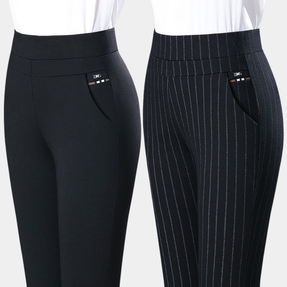 Margot - Pantalon stretch élégant à taille haute pour le confort et le style