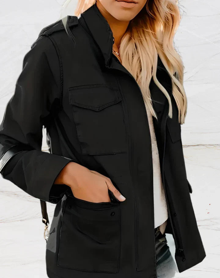 Nora - Veste élégante à manches longues avec quatre poches fonctionnelles pour femmes