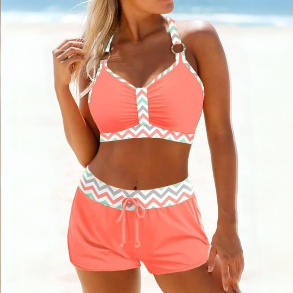 Maillot de bain deux pièces sportif pour femmes, élégant et confortable