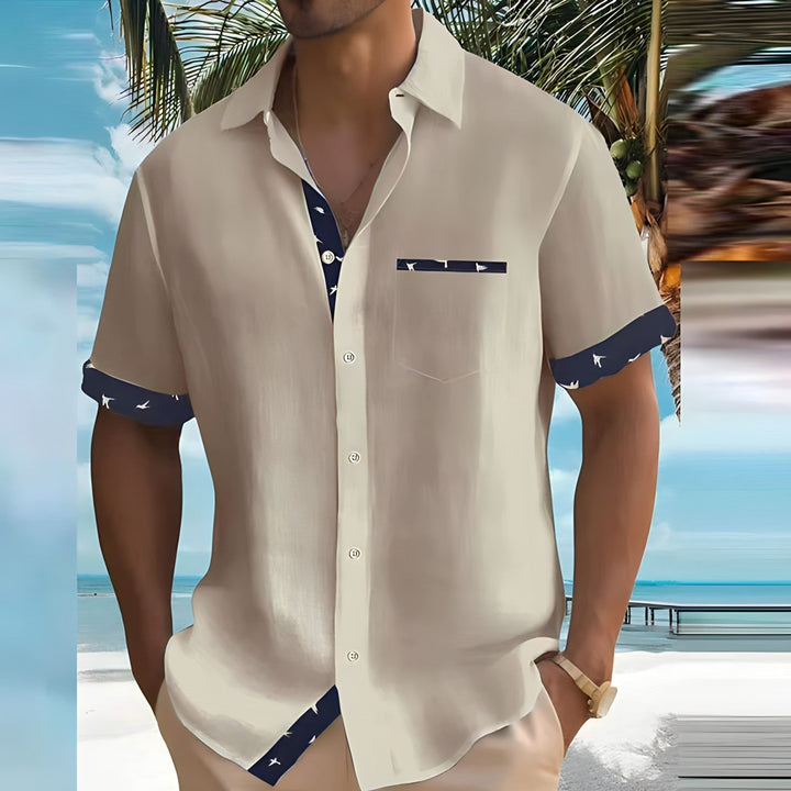Fabian - Chemise élégante pour homme à manches courtes et fermeture à boutons pour un look chic.