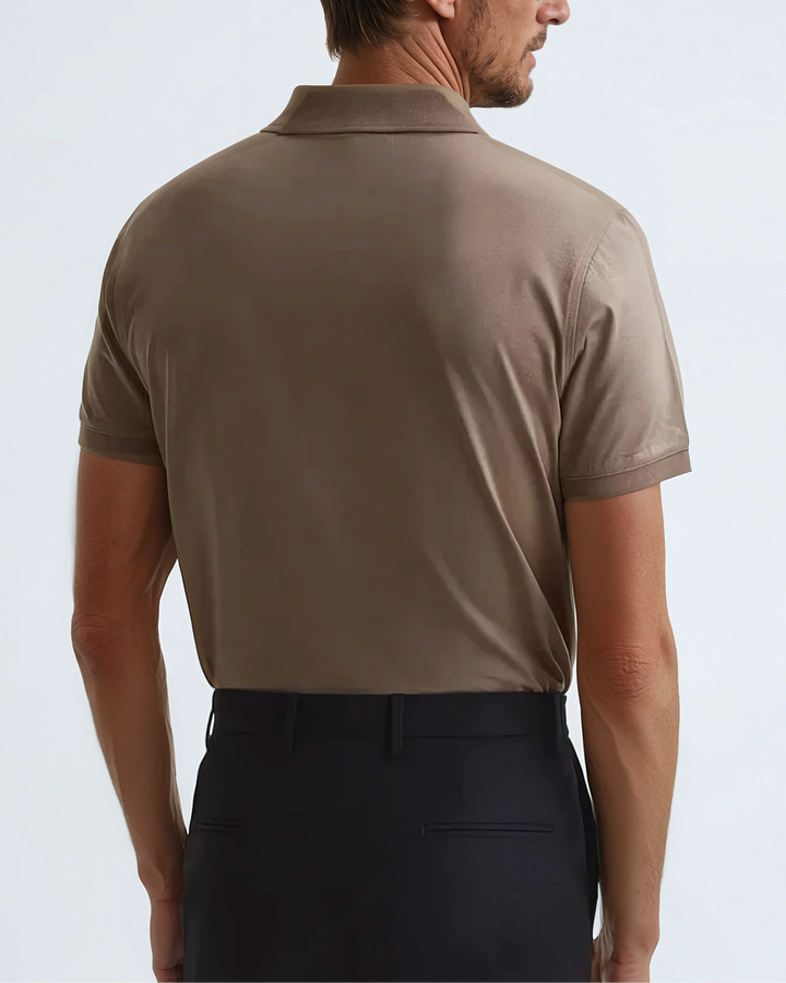 Polo taupe modern élégante et minimaliste pour un look sophistiqué