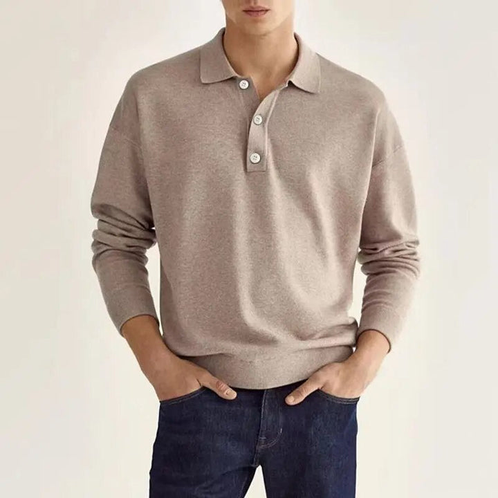 Elias Polo shirt à Manches Longues pour un Look Élégant et Confortable