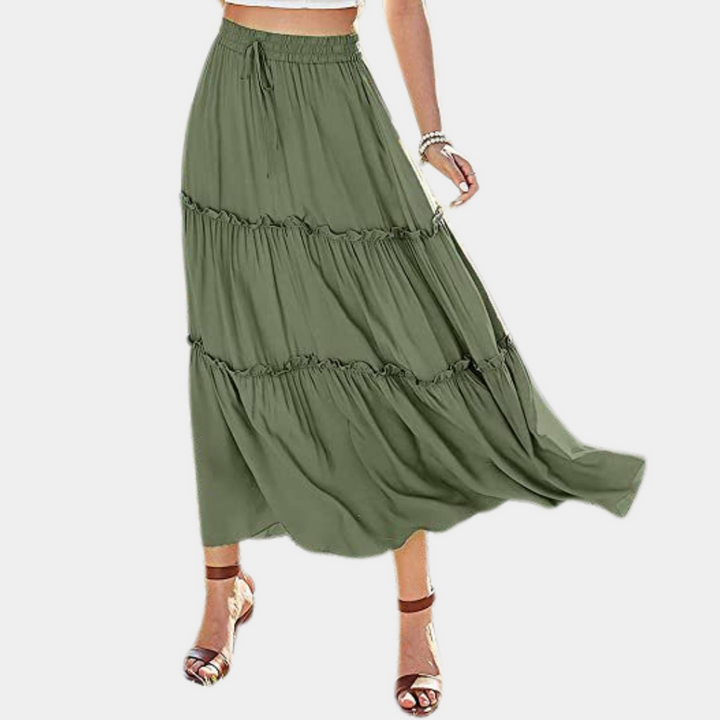 Naia - Jupe Bohémienne Longue Élegante pour Femmes pour un Look Chic et Intemporel