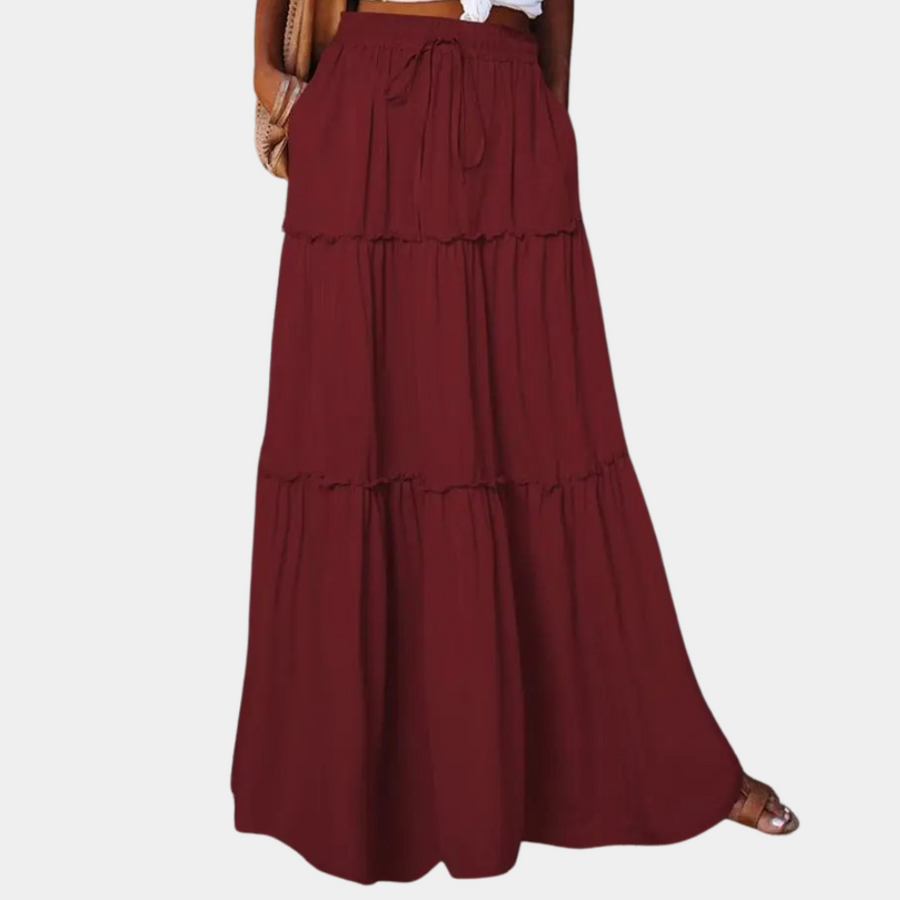 Naia - Jupe Bohémienne Longue Élegante pour Femmes pour un Look Chic et Intemporel