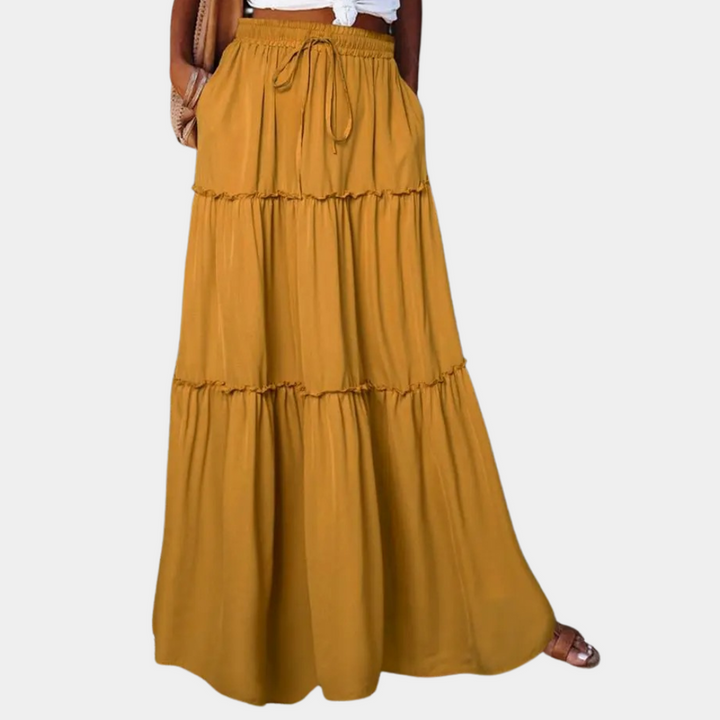 Naia - Jupe Bohémienne Longue Élegante pour Femmes pour un Look Chic et Intemporel
