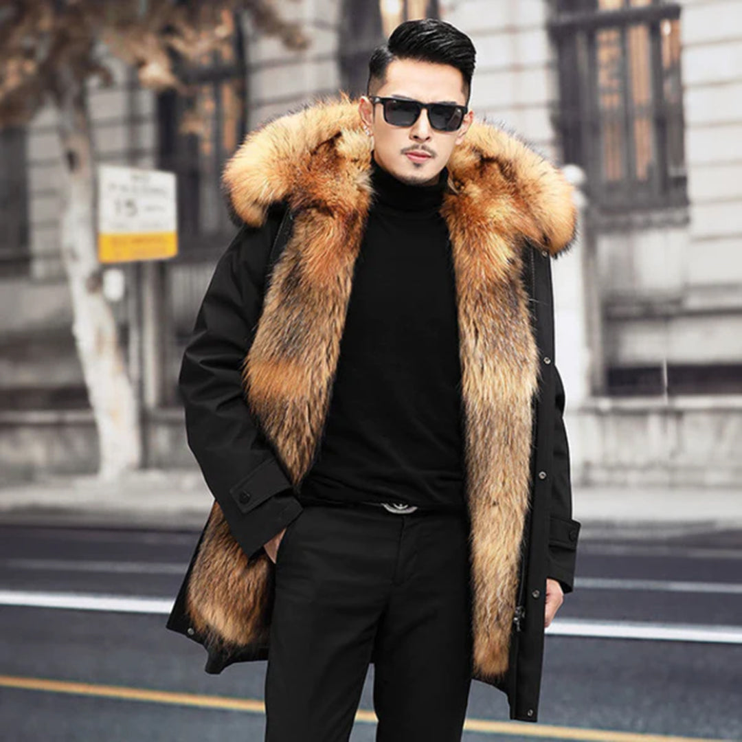 JOAS - Manteau d'hiver chaud, luxueux et tendance pour hommes