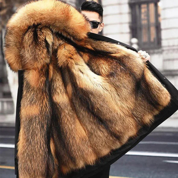 JOAS - Manteau d'hiver chaud, luxueux et tendance pour hommes