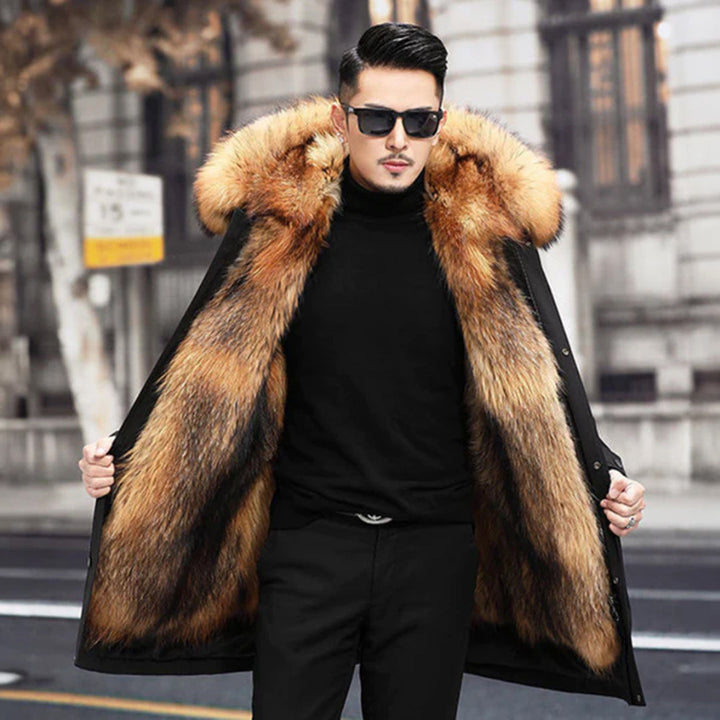 JOAS - Manteau d'hiver chaud, luxueux et tendance pour hommes