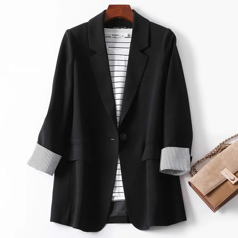 Bella - Blazer patchwork chic pour la femme moderne