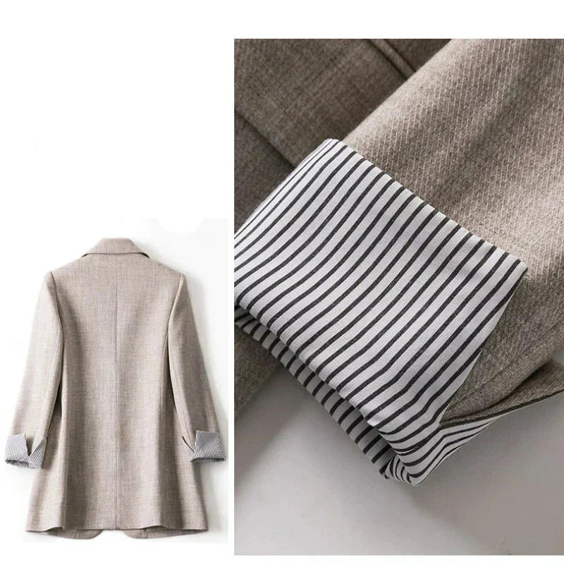 Bella - Blazer patchwork chic pour la femme moderne