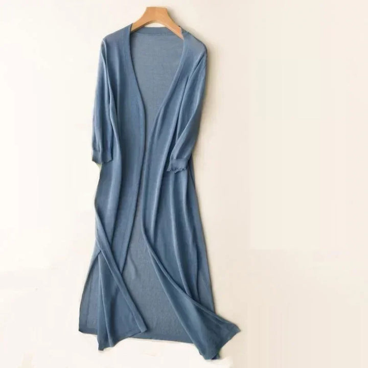 Junae - Manteau en Laine Long et Léger pour l'Élégance et le Confort