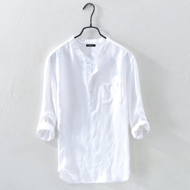 Niek - Chemise élégante unie pour un look chic