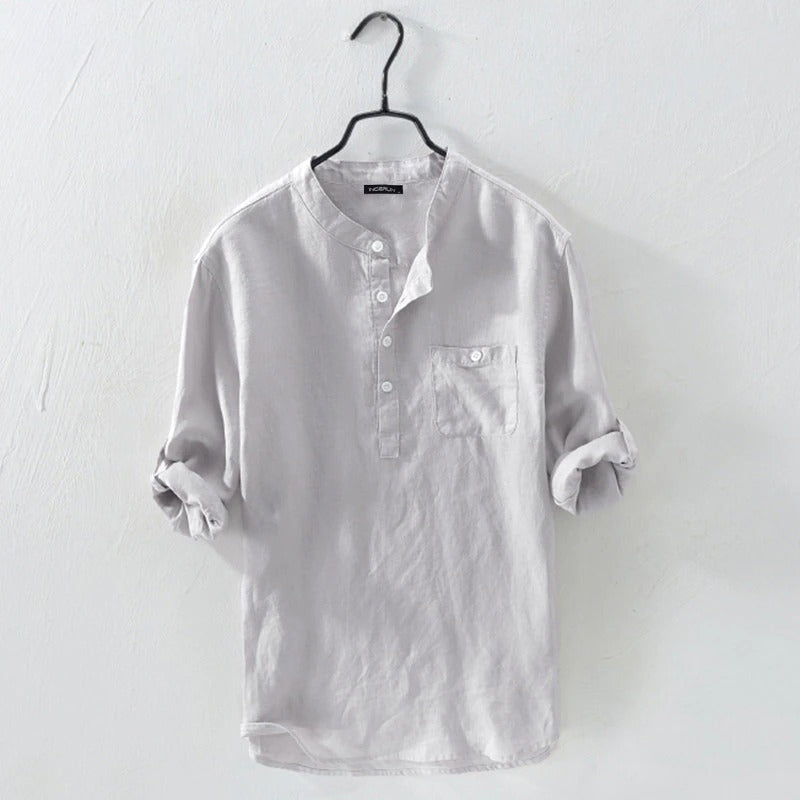 Niek - Chemise élégante unie pour un look chic