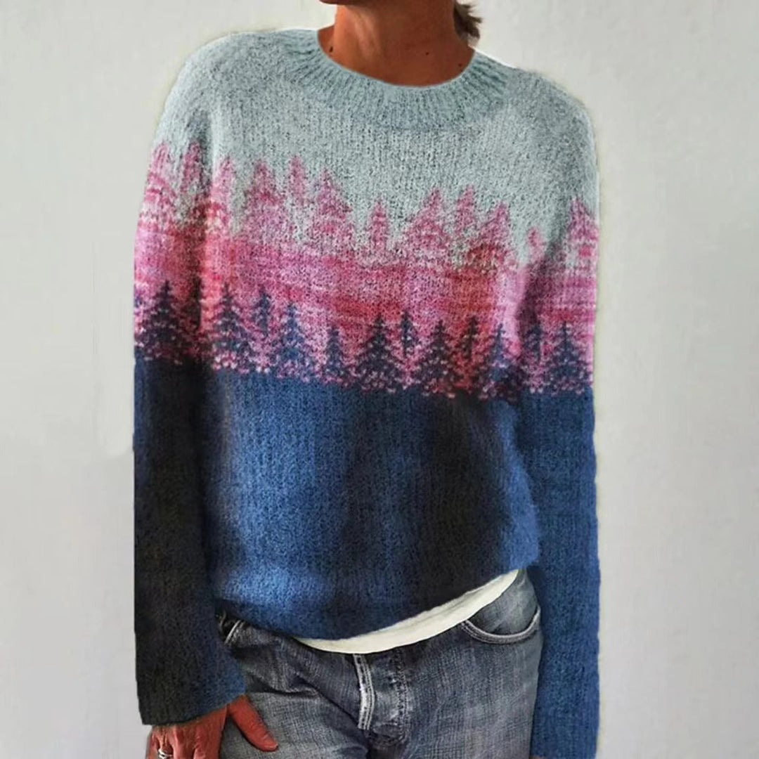 Livia - Pull Vintage Tricoté pour un Look Printanier Frais et Tendance