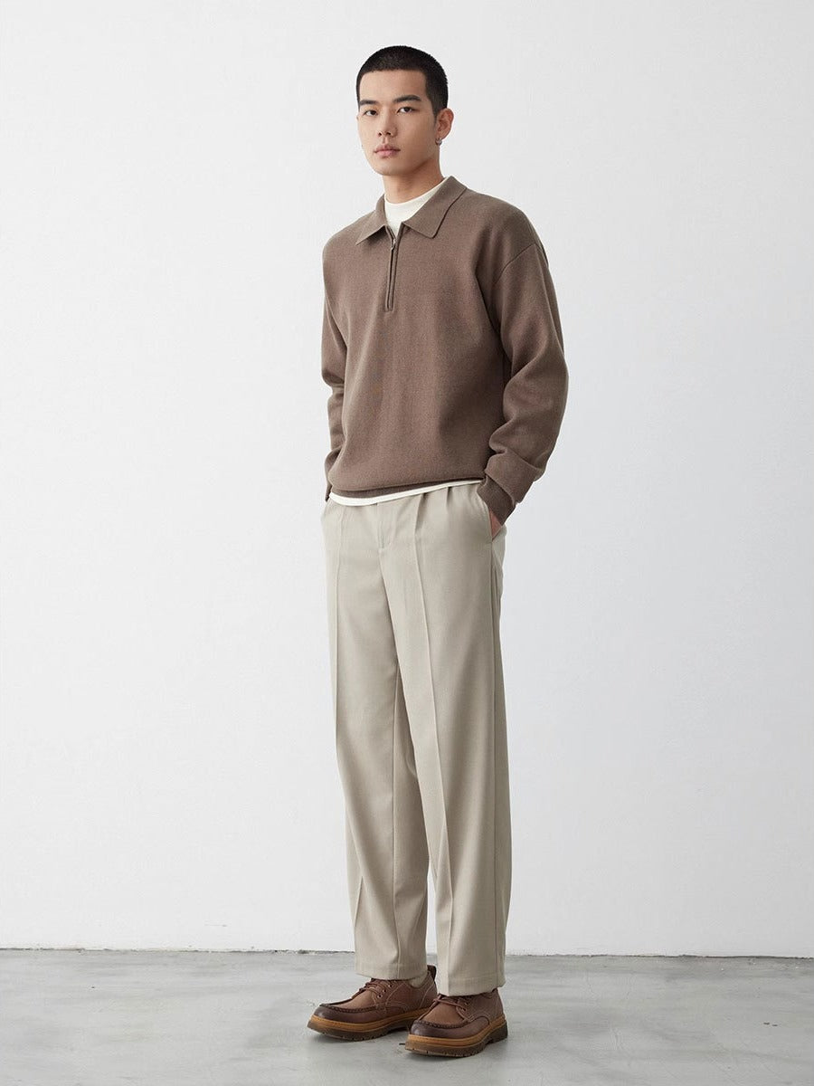 Sweatshirt™ Confortable et Élégant avec Col Polo pour un Ajustement Détendu
