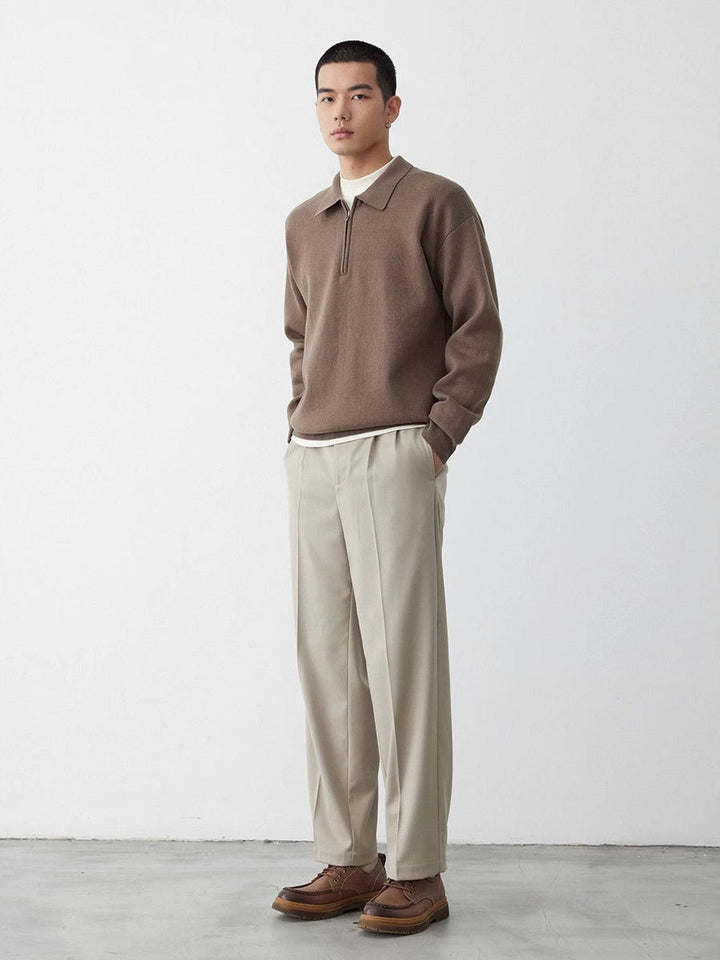 Sweatshirt™ Confortable et Élégant avec Col Polo pour un Ajustement Détendu