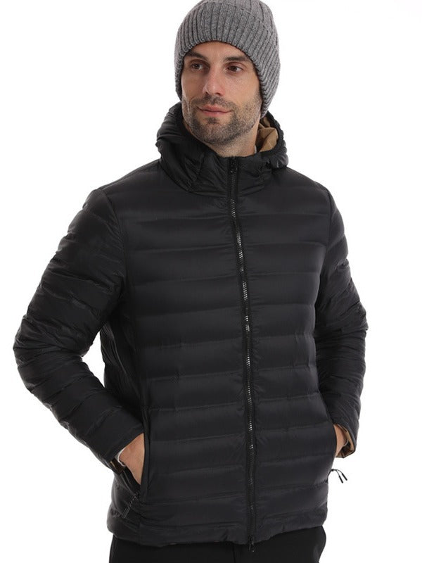 Andre™ Veste d'hiver pour homme matelassée avec une capuche pratique pour une chaleur ultime.