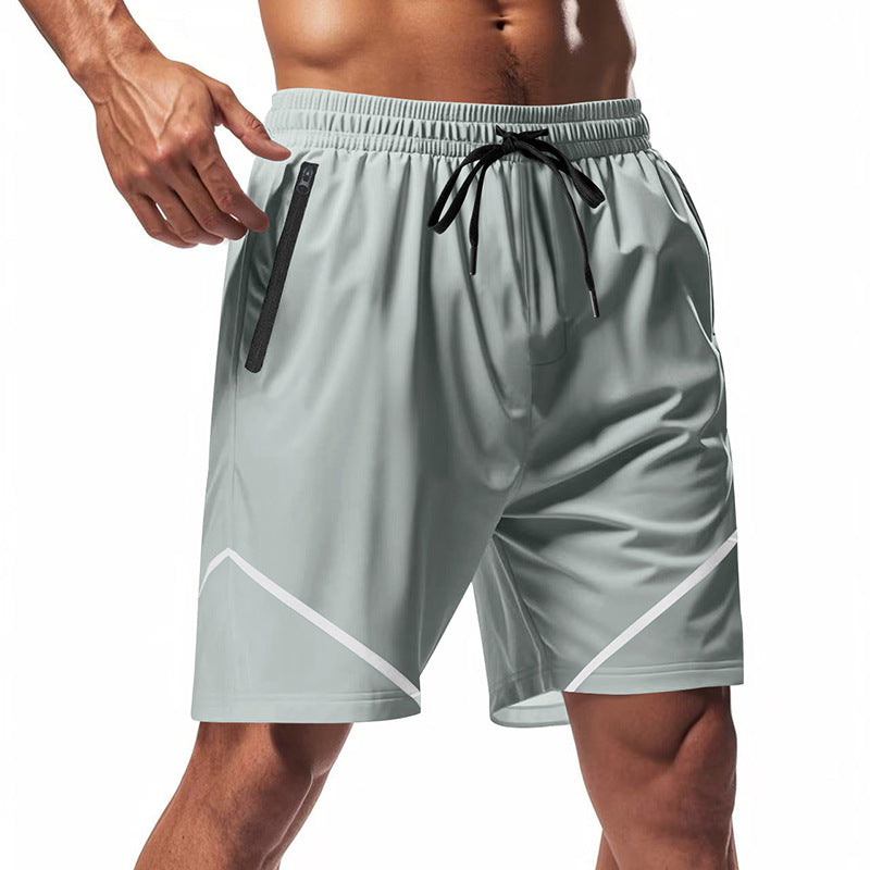 Shorts de sport pour hommes ultimes - respirants, séchage rapide et légers - coupe ample avec longueur genou et poches zippées pratiques.