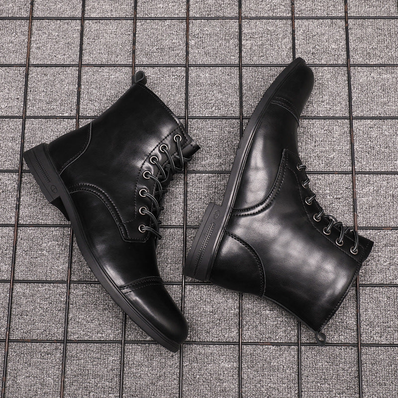 Bottes en Cuir Élégantes pour Hommes Hugo™ avec Lacets pour un Style Intemporel