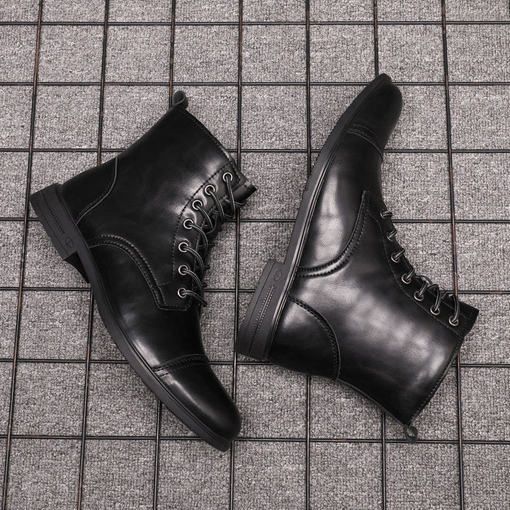 Bottes en Cuir Élégantes pour Hommes Hugo™ avec Lacets pour un Style Intemporel