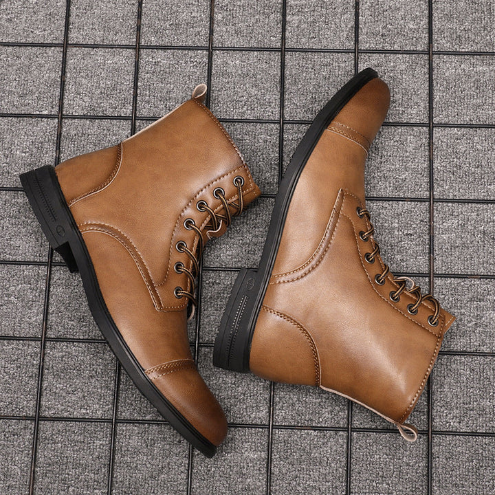 Bottes en Cuir Élégantes pour Hommes Hugo™ avec Lacets pour un Style Intemporel