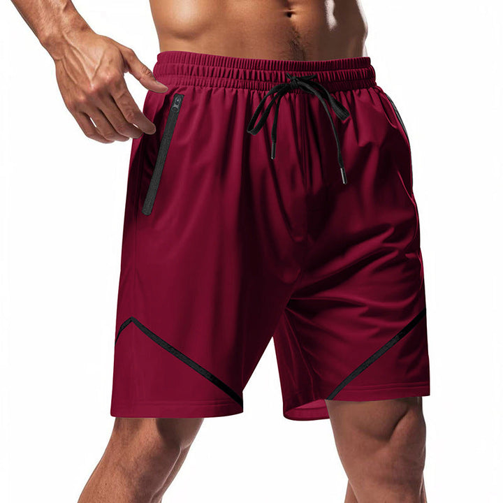 Shorts de sport pour hommes ultimes - respirants, séchage rapide et légers - coupe ample avec longueur genou et poches zippées pratiques.