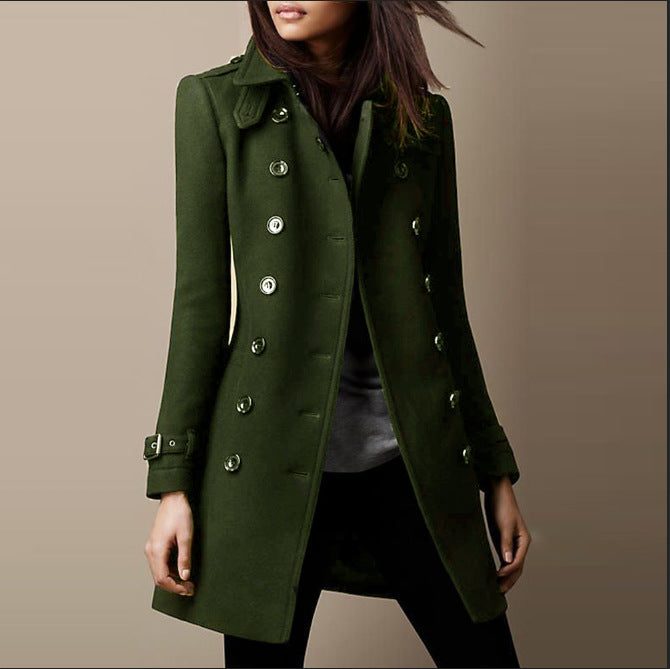Céline™ - Manteau en laine Prestige Premium