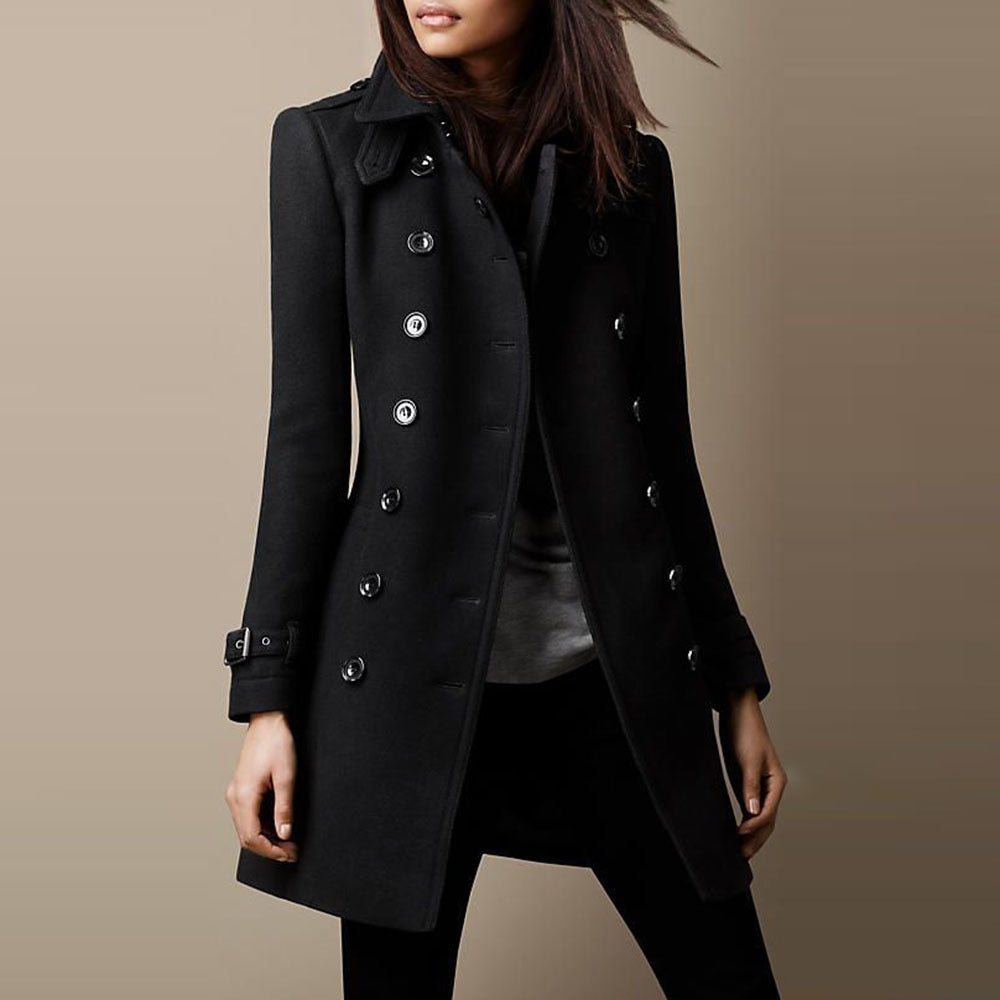Céline™ - Manteau en laine Prestige Premium