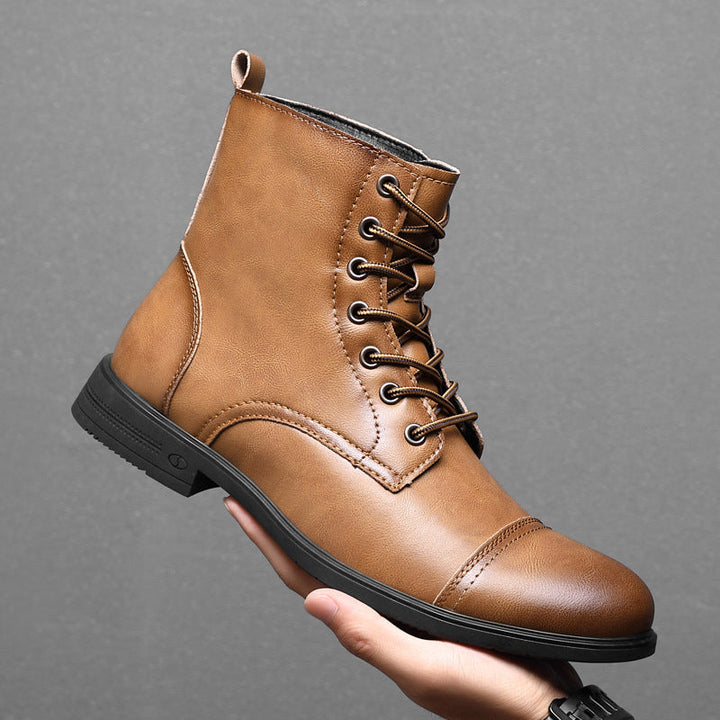 Bottes en Cuir Élégantes pour Hommes Hugo™ avec Lacets pour un Style Intemporel