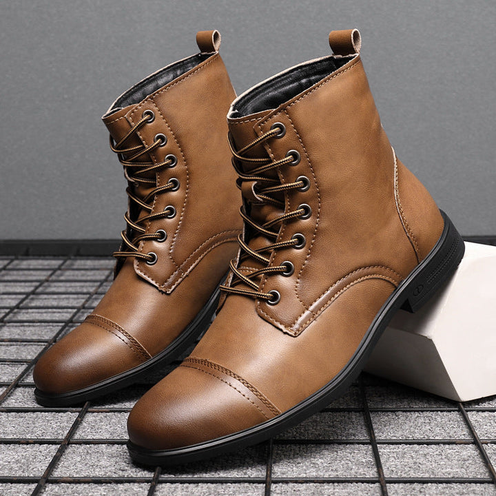 Bottes en Cuir Élégantes pour Hommes Hugo™ avec Lacets pour un Style Intemporel