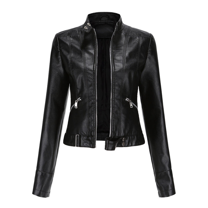 Veste en cuir courte pour femme OXANA - Élégante et intemporelle !