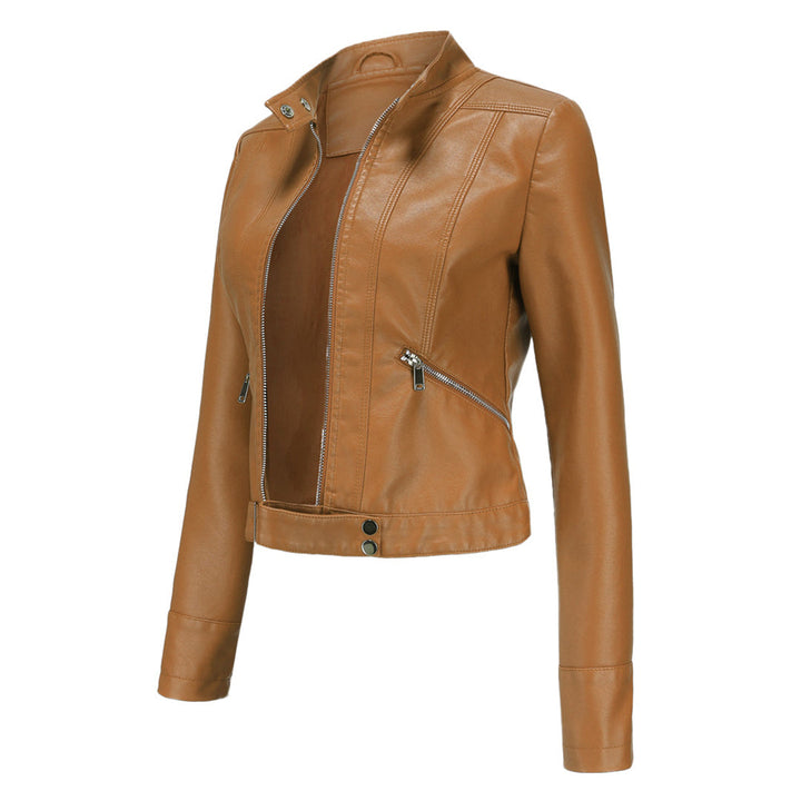 Veste en cuir courte pour femme OXANA - Élégante et intemporelle !